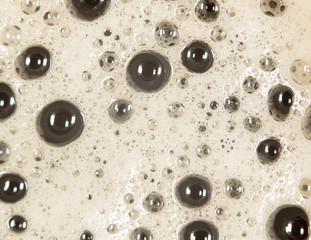 coffee foam. close-up