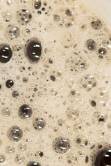 coffee foam. close-up