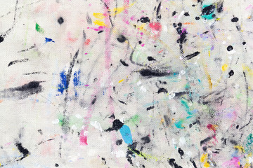 stains from colored paint on fabric