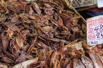 Dried squids in bangkok