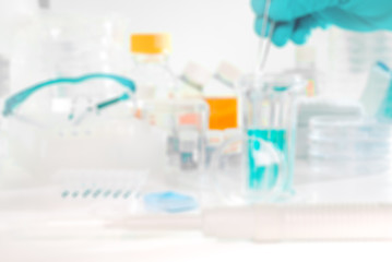 Fototapeta premium Scientific background out of focus