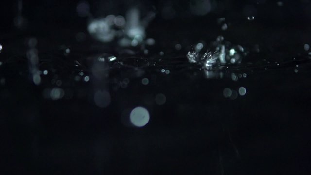Slow motion water and fluids bubble and float in this motion background