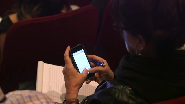 Business professionals and the latest technology