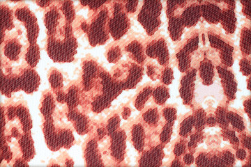 texture of print fabric stripes tiger for background