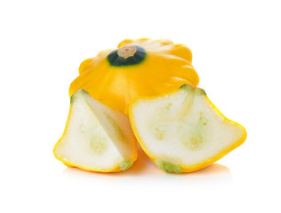 Sommer Squash isolated on white