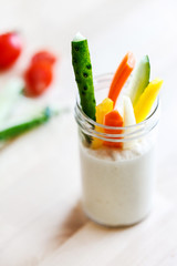 Hummus with vegetables