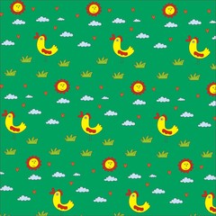 farm bird pattern design