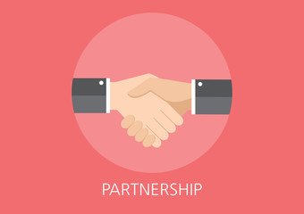 partnership concept flat icon