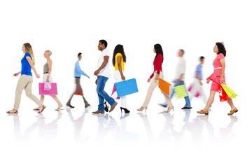 Obraz premium Shopping Purchase Retail Customer Consumer Sale Concept
