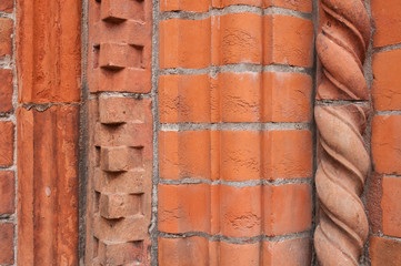 ornament an der fassade von castelvecchio