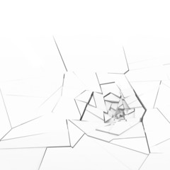 3d rendering destruction of wall © tigger11th