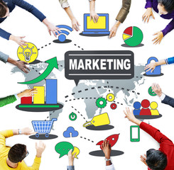 Marketing Global Business Branding Connection Growth Concept