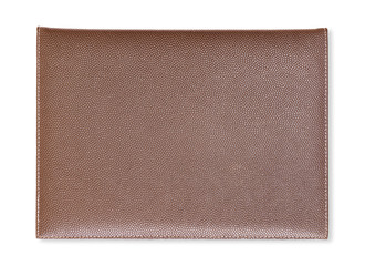 leather notebook cover isolated on white background