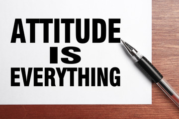 Attitude is everything