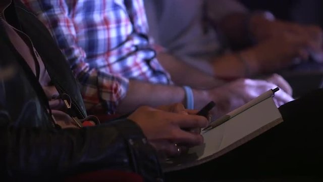Business professionals and the latest technology