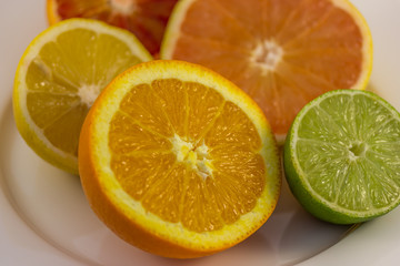 Citrus Fruits on Plate