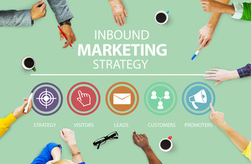 Inbound Marketing Strategy Advertisement Commercial Concept