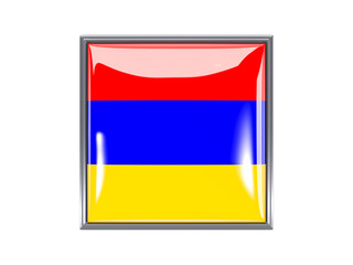Square icon with flag of armenia