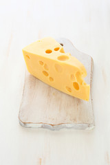 Piece of cheese Maasdam
