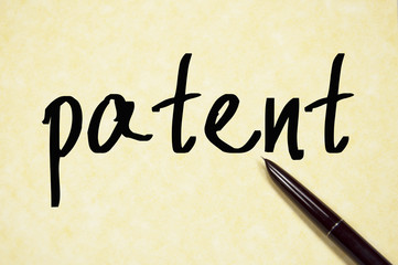 patent word write on paper