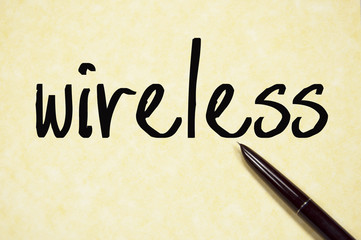wireless word write on paper