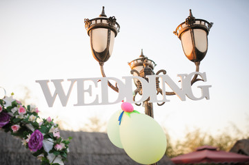wedding decor at restaurant with all beauty and flowers