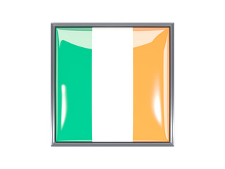 Square icon with flag of ireland