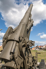 Old weapons - anti-aircraft guns, after war in Croatia