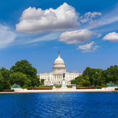 Capitol building Washington DC sunlight USA