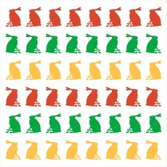 Easter bunny sitting series - sitzende Osterhasenreihe