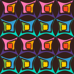 seamless background with abstract geometric shapes
