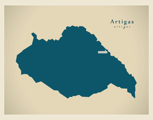 Modern Map - Artigas UY