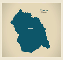 Modern Map - Flores UY