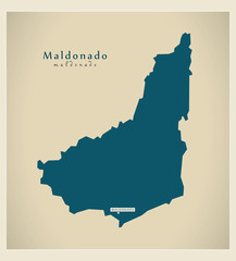 Modern Map - Maldonado UY