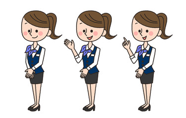 スーツ　　制服　女性