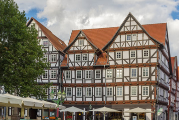 Downtown of Melsungen, Germany