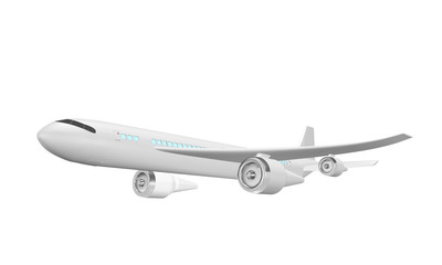 Airplane , isolated on a white background