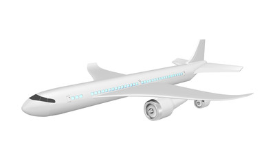Airplane , isolated on a white background