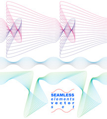 Sophisticated 3d curve decoration, clear eps8 vector illustratio