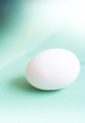 Soft white abstract egg