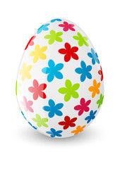 Easter egg with color pattern