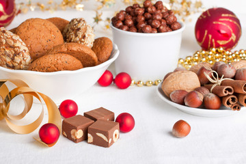 Assorted cookies and candies