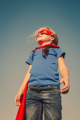 Fototapeta premium Child superhero portrait