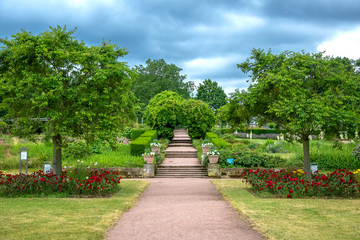Treppen zum Rosengarten