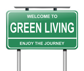Green living concept.
