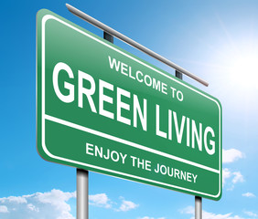 Green living concept.