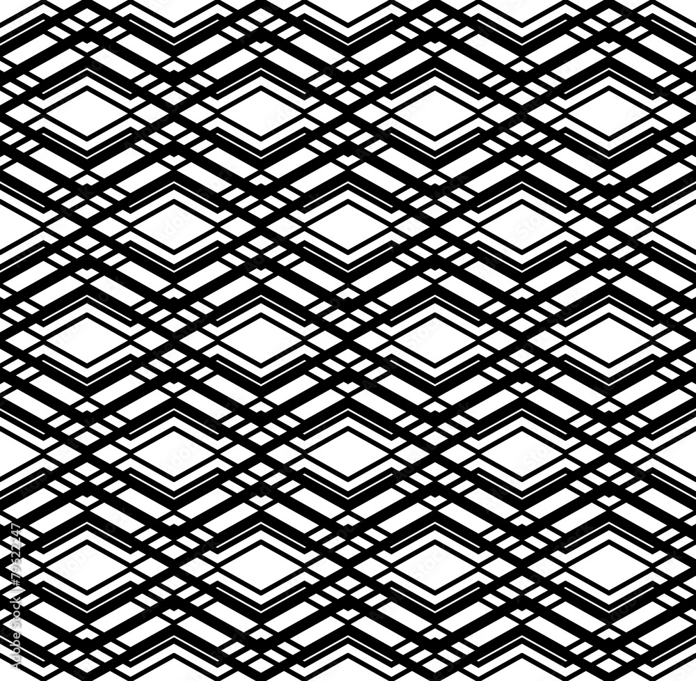 Poster geometric seamless pattern with parallel lines and geometric ele