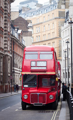 old red London bus