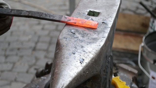 Blacksmith Hammer Hot Iron