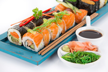 Japanese seafood sushi set